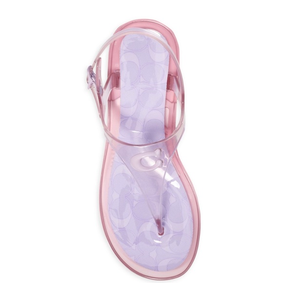NWT COACH Natalee Jelly Slingback Thong Sandals - Picture 4 of 4